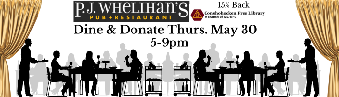 Dine & Donate 15% Back to the Library!