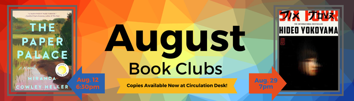 August Book Clubs at Conshohocken Free Library!