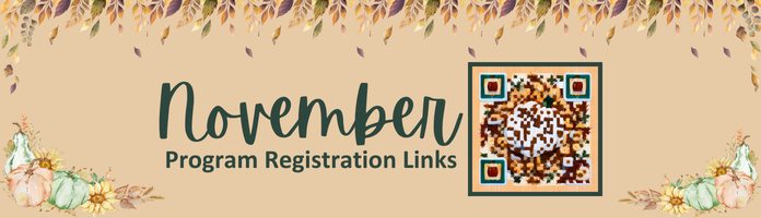 November Program Registration Links