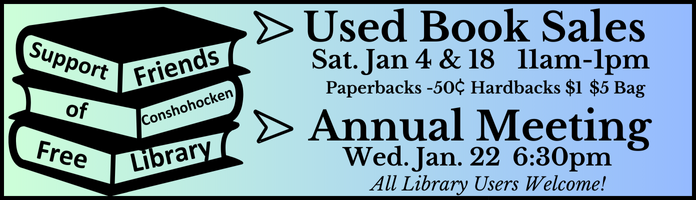 January Friends of the Library Book Sales & Meeting